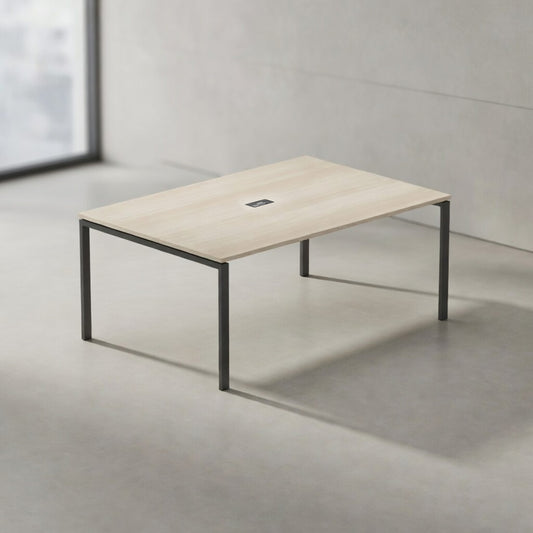PLATA Conference Table Meja Meeting 6 Orang 180x120cm Ash Grey
