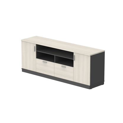 PLATA Credenza Kabinet Kantor 200x40x75cmcm Ash Grey