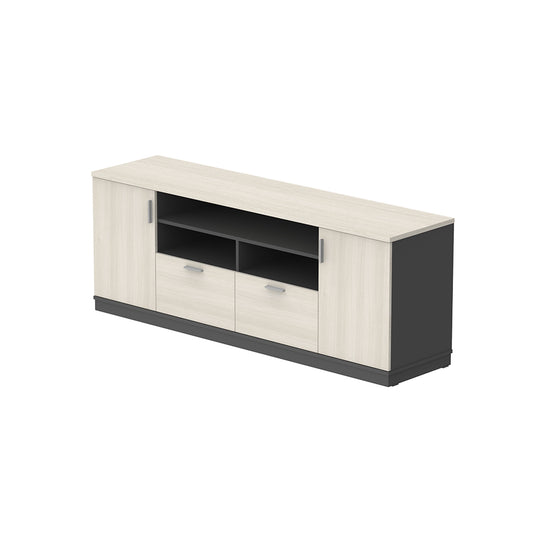 PLATA Credenza Kabinet Kantor 200x40x75cmcm Ash Grey