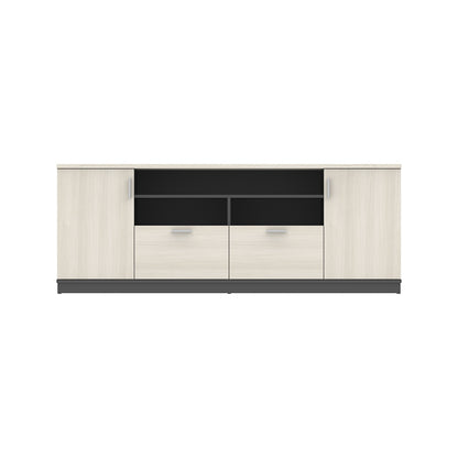 PLATA Credenza Kabinet Kantor 200x40x75cmcm Ash Grey