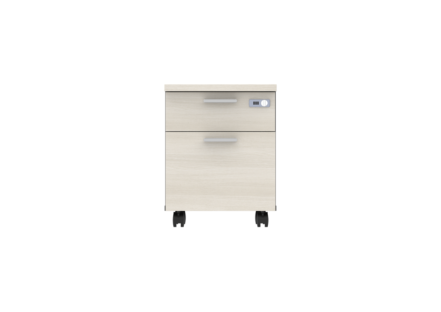 PLATA Mobile Pedestal Laci Kantor 2 Drawer Ash Grey