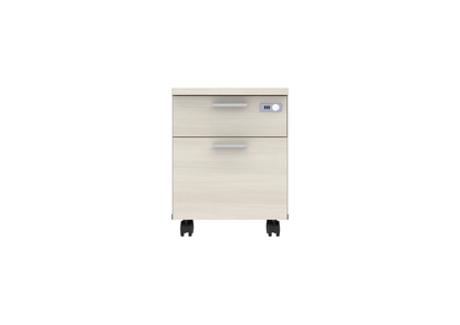 PLATA Mobile Pedestal Laci Kantor 2 Drawer Ash Grey