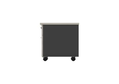 PLATA Mobile Pedestal Laci Kantor 2 Drawer Ash Grey
