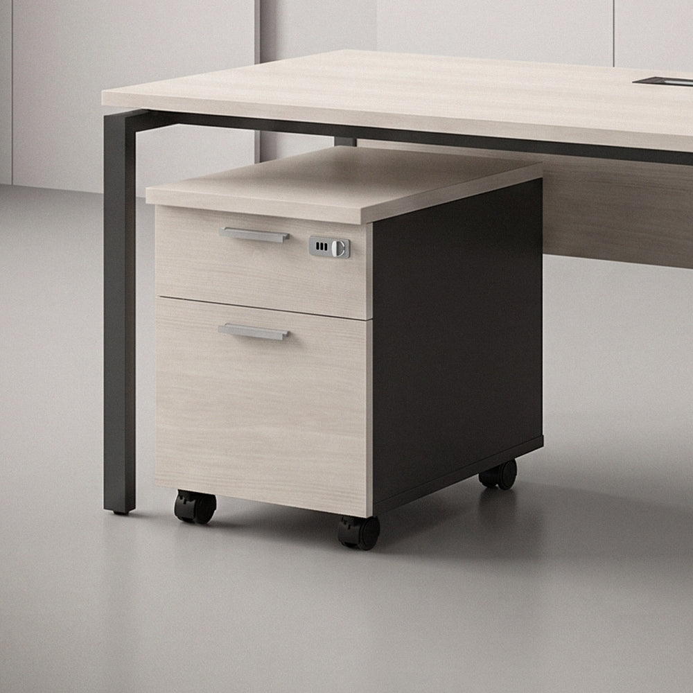 PLATA Mobile Pedestal Laci Kantor 2 Drawer Ash Grey