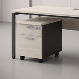 PLATA Mobile Pedestal Laci Kantor 2 Drawer Ash Grey