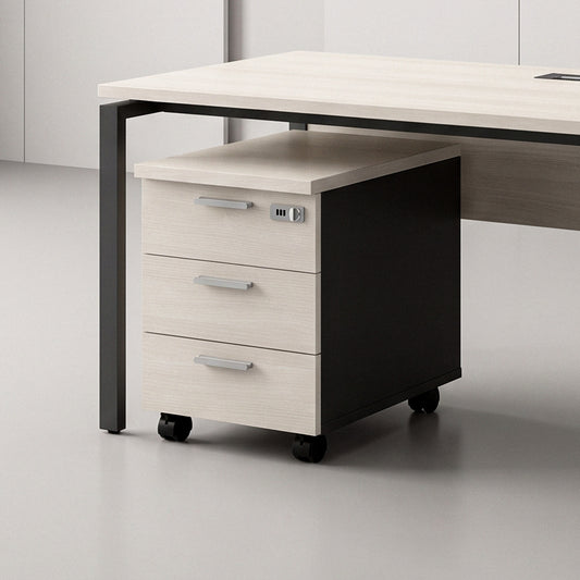 PLATA Mobile Pedestal Laci Kantor 3 Drawer Ash Grey