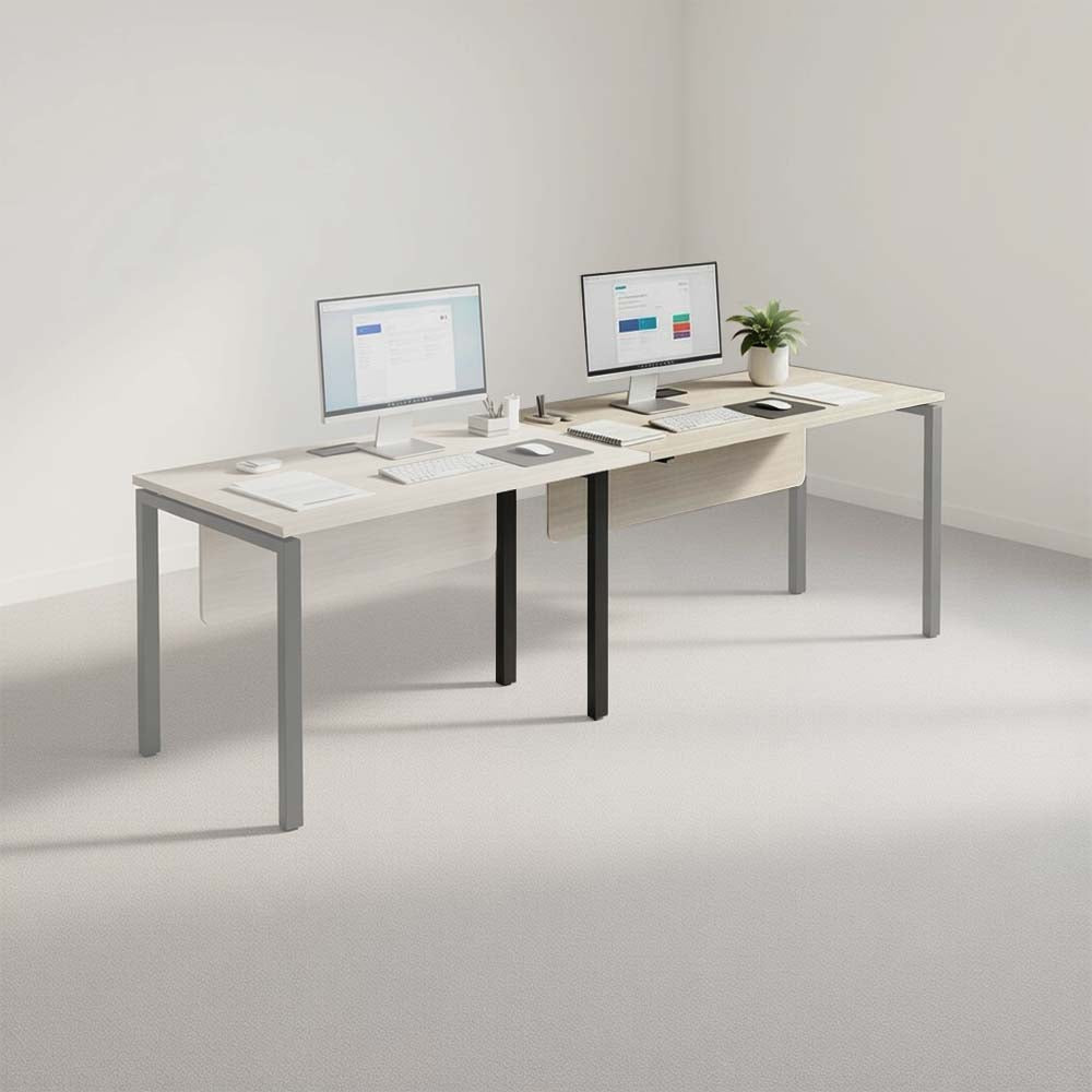 PLATA Desk Extention Meja Kerja Kantor 120x60cm Ash Grey