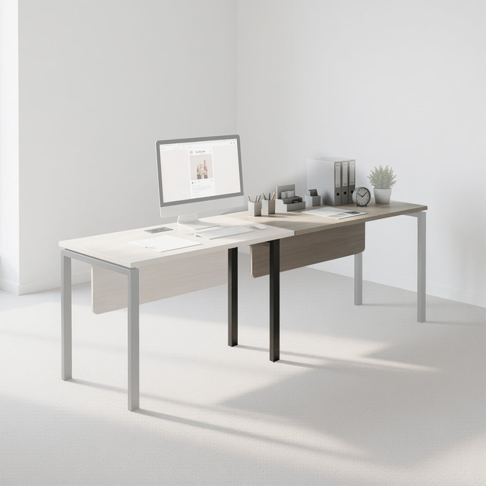 PLATA Desk Extention Meja Kerja Kantor 140x60cm Ash Grey