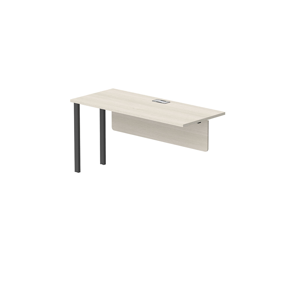 PLATA Desk Extention Meja Kerja Kantor 140x60cm Ash Grey