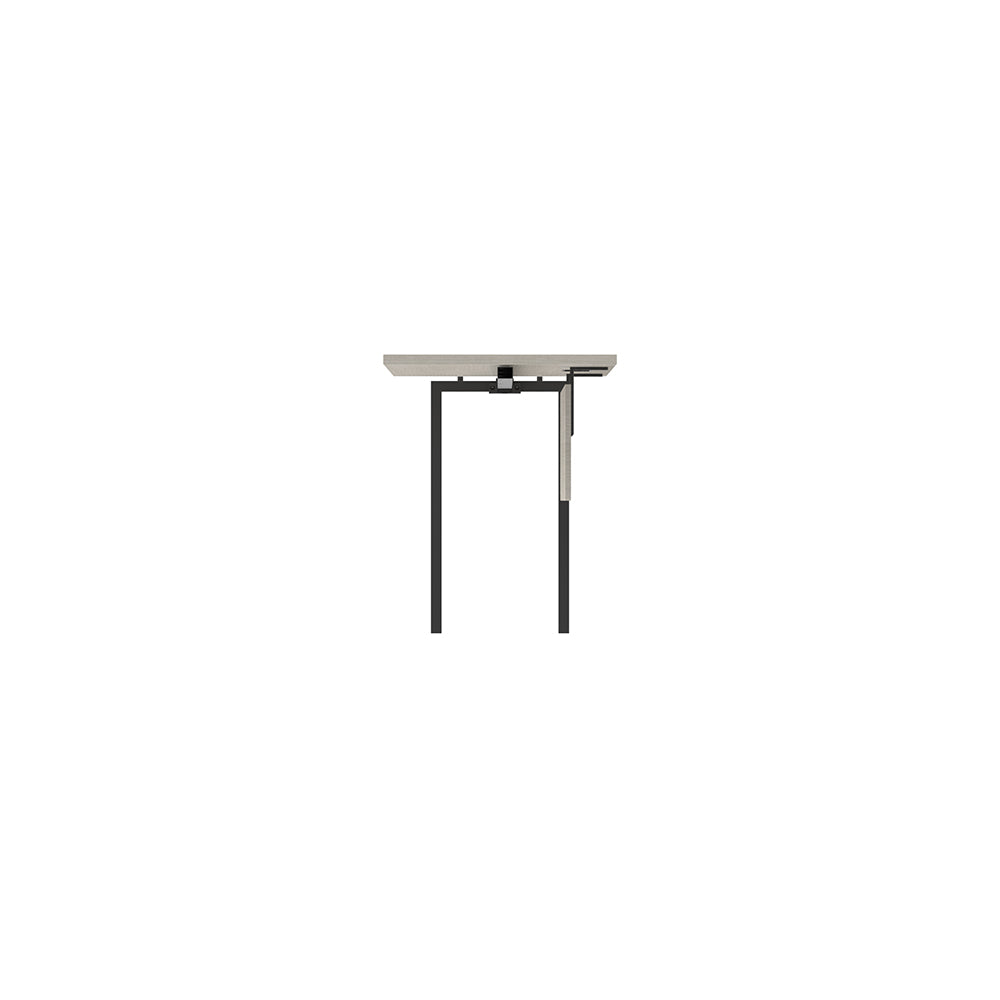 PLATA Desk Extention Meja Kerja Kantor 140x60cm Ash Grey