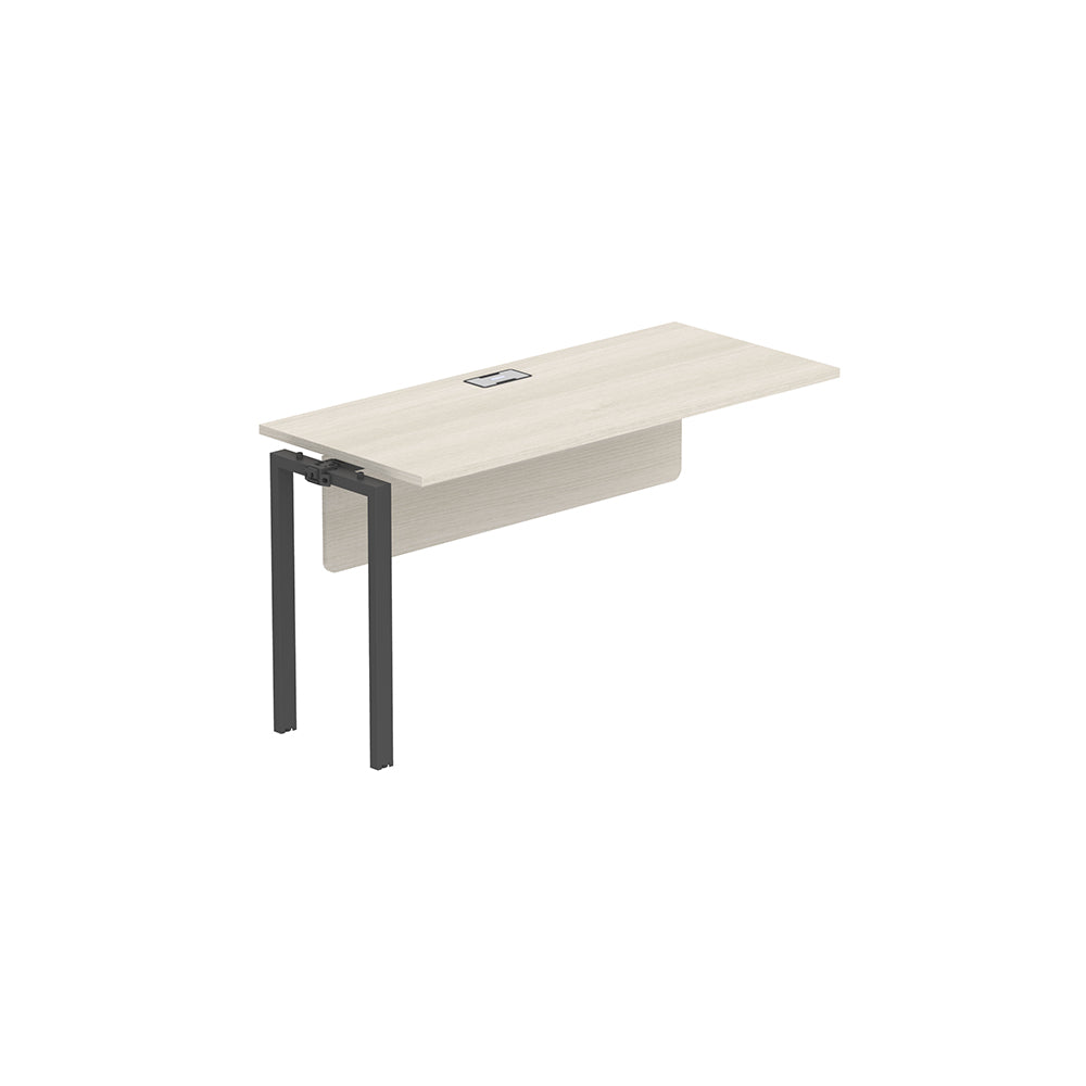 PLATA Desk Extention Meja Kerja Kantor 140x60cm Ash Grey