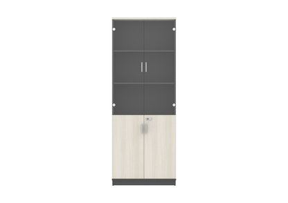 PLATA Full High Cabinet Rak Kantor 80x40x210cm Ash Grey