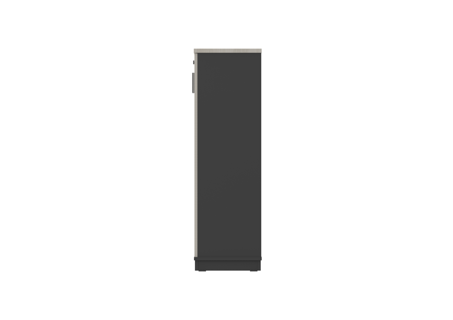 PLATA High Cabinet Rak Kantor 80x40x130cm Ash Grey