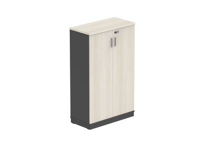 PLATA High Cabinet Rak Kantor 80x40x130cm Ash Grey