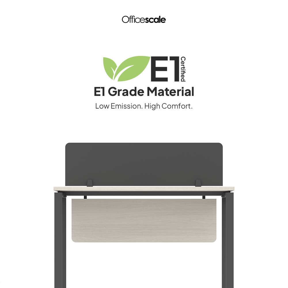 PLATA Manager Desk Meja Kerja Kantor 160x80cm Ash Grey