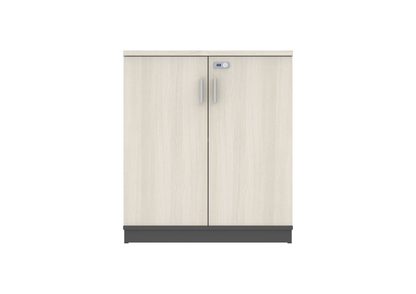 PLATA Medium Cabinet Rak Kantor 80x40x87cm Ash Grey
