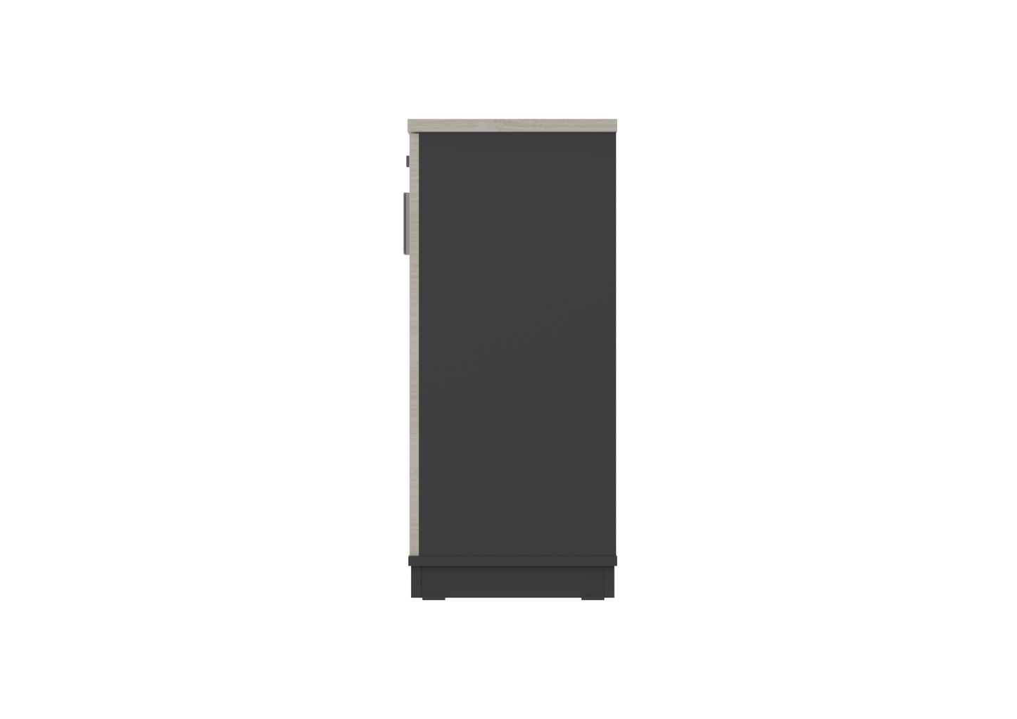 PLATA Medium Cabinet Rak Kantor 80x40x87cm Ash Grey