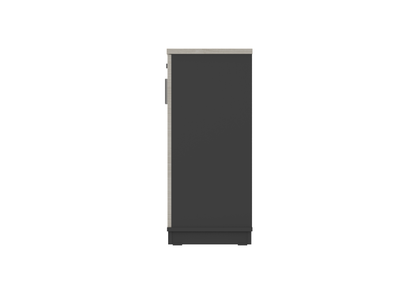 PLATA Medium Cabinet Rak Kantor 80x40x87cm Ash Grey