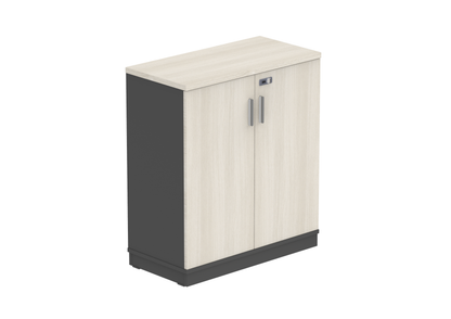 PLATA Medium Cabinet Rak Kantor 80x40x87cm Ash Grey