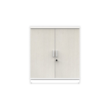 PLATA Medium Cabinet Rak Kantor 80x40x87cm White Ash