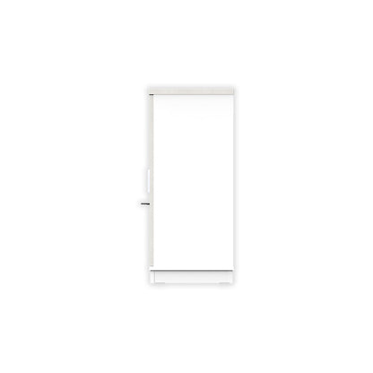 PLATA Medium Cabinet Rak Kantor 80x40x87cm White Ash