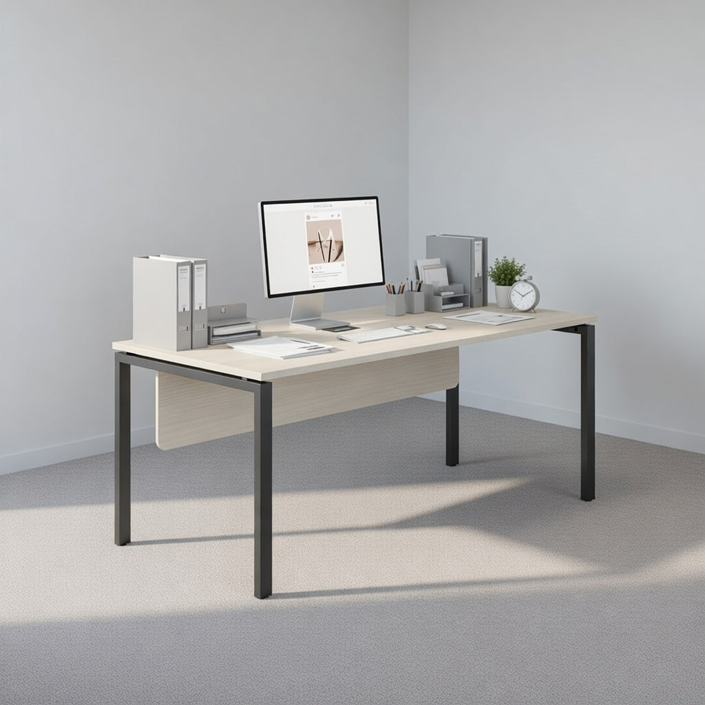 PLATA Manager Desk Meja Kerja Kantor 180x80cm Ash Grey