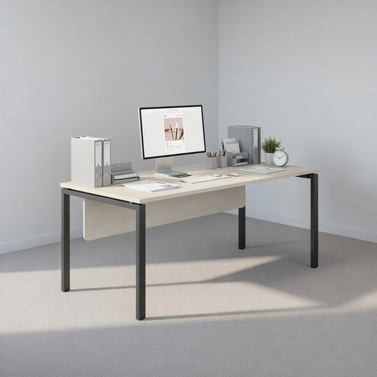 PLATA Manager Desk Meja Kerja Kantor 180x80cm Ash Grey