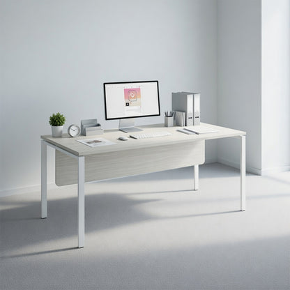 PLATA Manager Desk Meja Kerja Kantor 180x80cm White Ash
