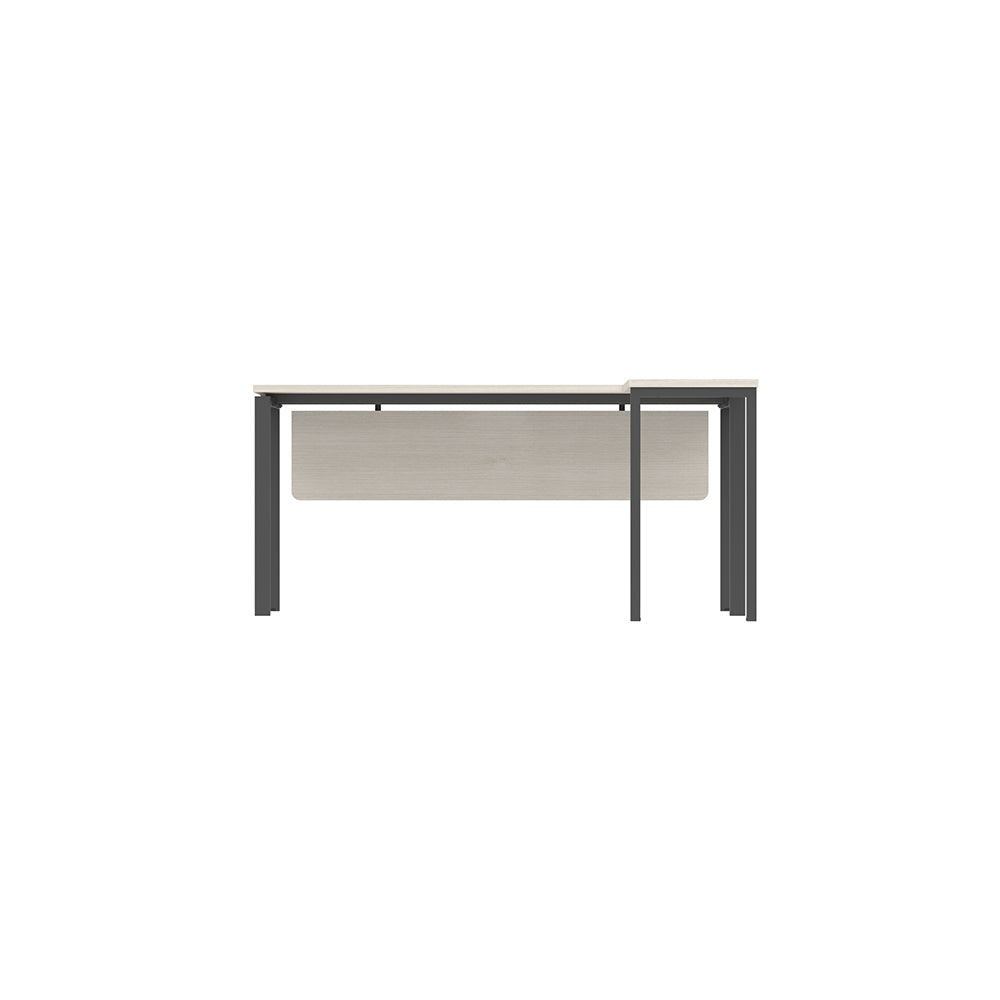 PLATA Meja Kerja Kantor L 160x160cm Ash Grey