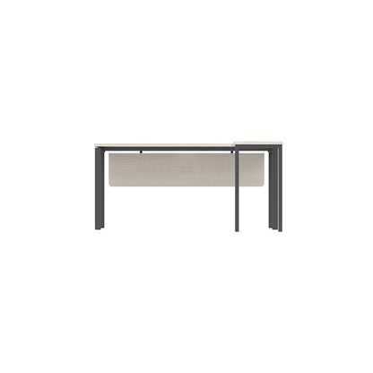 PLATA Meja Kerja Kantor L 160x160cm Ash Grey