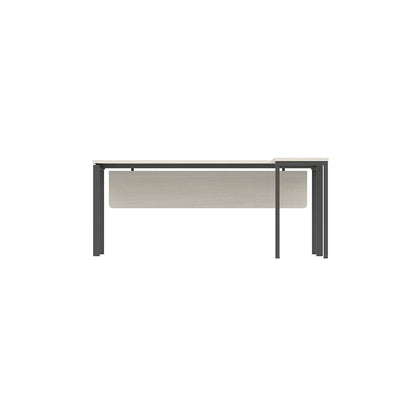 PLATA Meja Kerja Kantor L 180x160cm Ash Grey