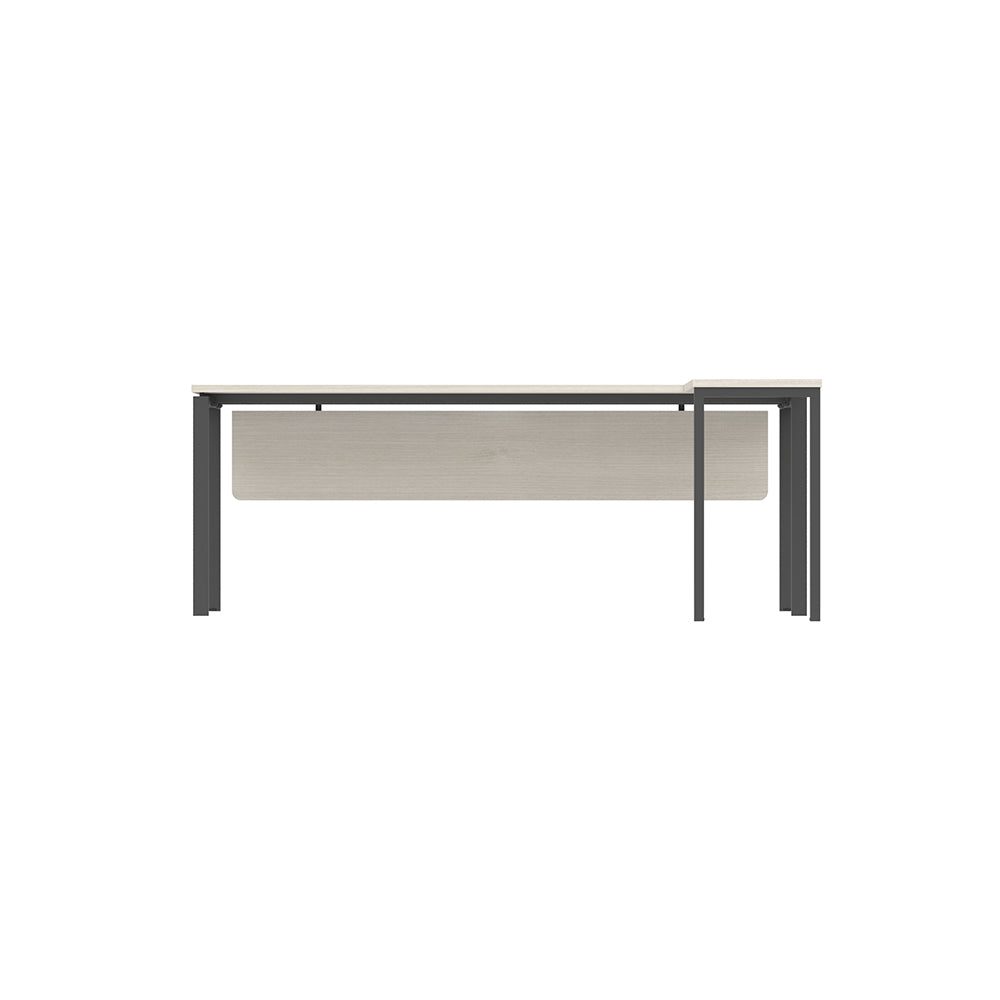 PLATA Meja Kerja Kantor L 200x160cm Ash Grey