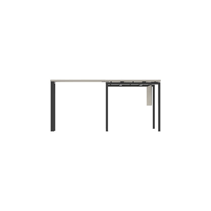 PLATA Meja Kerja Kantor L 200x160cm Ash Grey