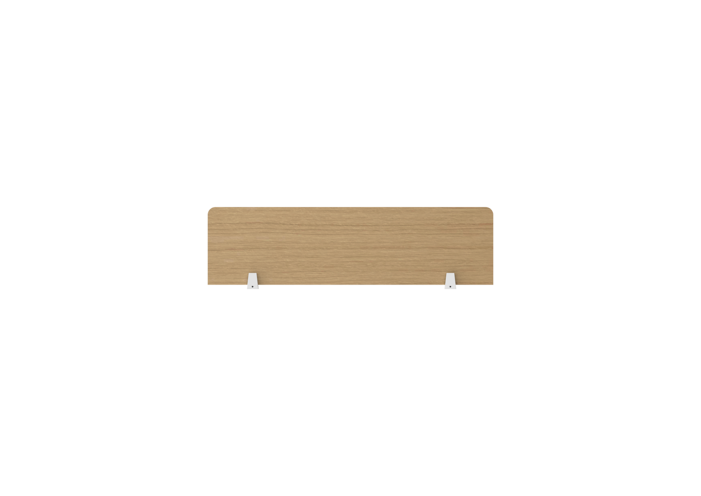 PLATA Middle Screen Partisi Sekat Meja 110x30cm White Pine