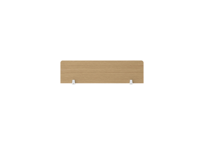 PLATA Middle Screen Partisi Sekat Meja 110x30cm White Pine