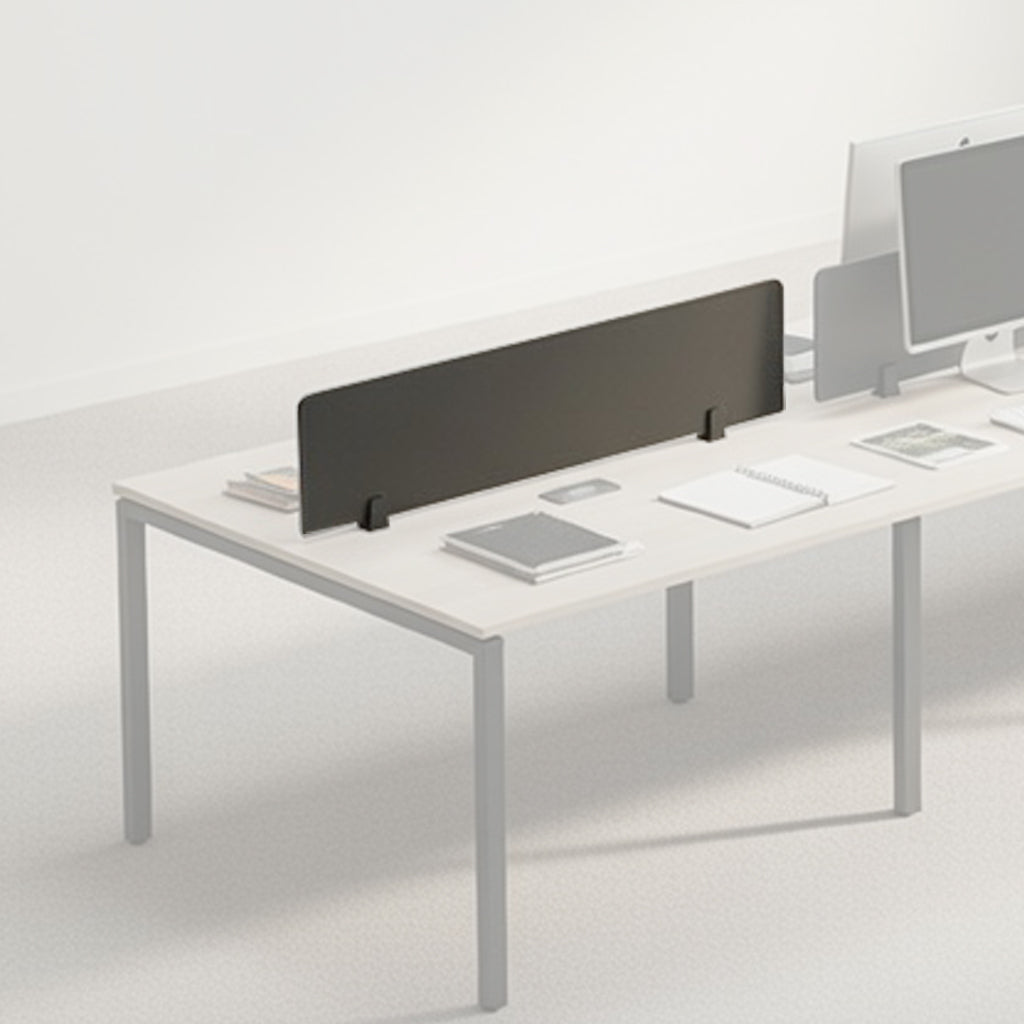 PLATA Middle Screen Partisi Sekat Meja 130x30cm Dark Grey