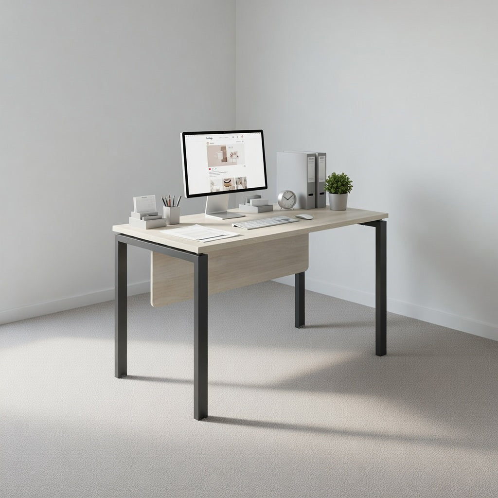 PLATA Office Desk Meja Kerja Kantor 120x60cm Ash Grey