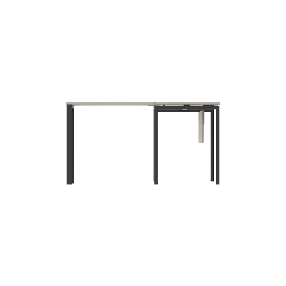 PLATA Meja Kerja Kantor L120x140cm Ash Grey