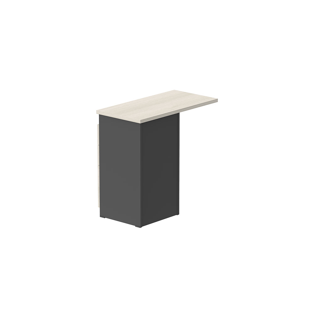 PLATA Return Drawer Laci L Samping 80x40cm Ash Grey