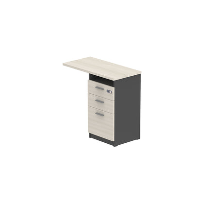 PLATA Return Drawer Laci L Samping 80x40cm Ash Grey