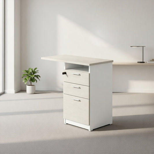 PLATA Return Drawer 80x40cm White Ash