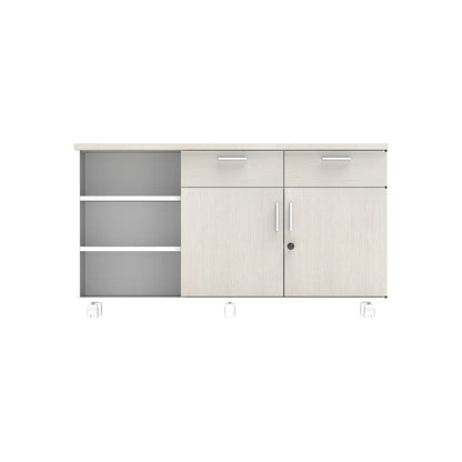 PLATA Return Sideboard Mobile Cabinet Kanan 120cm White Ash