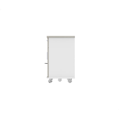 PLATA Return Sideboard Mobile Cabinet Kanan 120cm White Ash