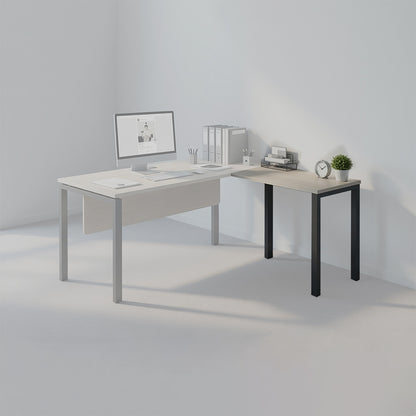PLATA Return Table Meja Samping 80x40cm Ash Grey
