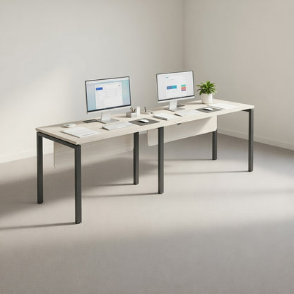 PLATA Office Desk Meja Kerja Satu Sisi 2 Orang 280x60cm