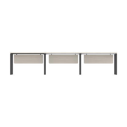PLATA Office Desk Meja Kerja Satu Sisi 3 Orang 360x60cm