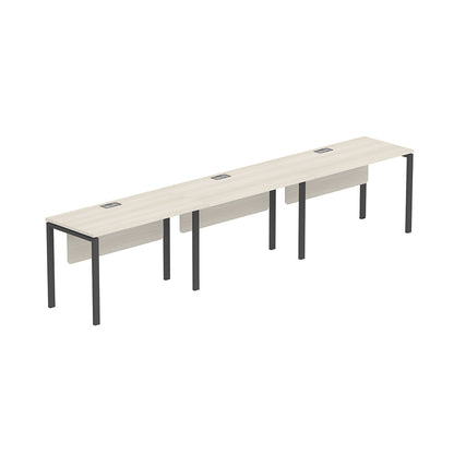 PLATA Office Desk Meja Kerja Satu Sisi 3 Orang 360x60cm