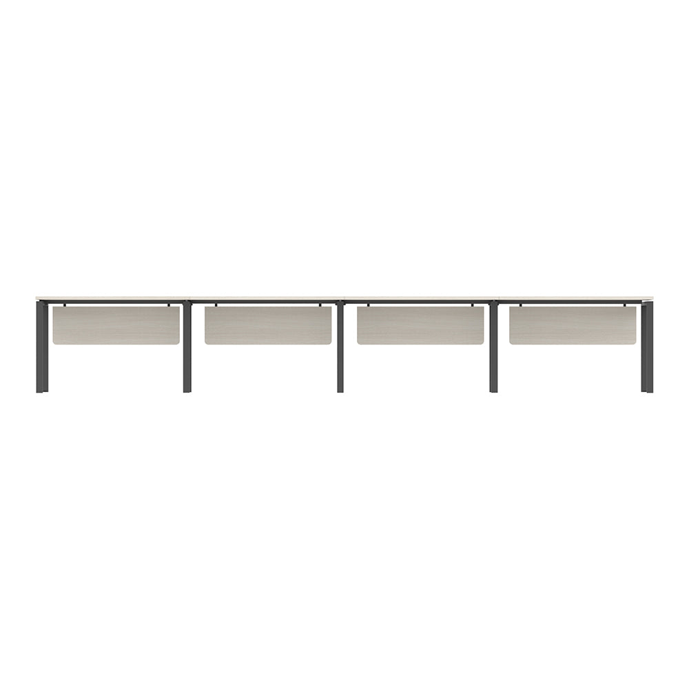 PLATA Office Desk Meja Kerja Satu Sisi 4 Orang 480x60cm