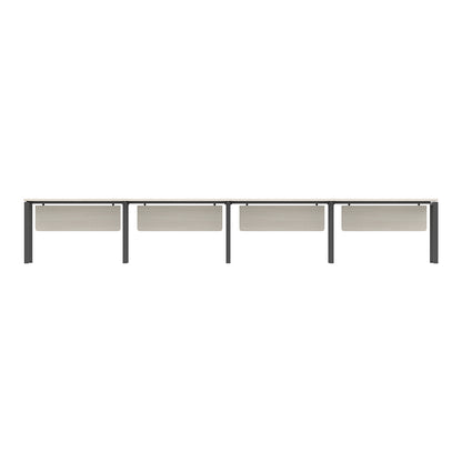 PLATA Office Desk Meja Kerja Satu Sisi 4 Orang 560x60cm