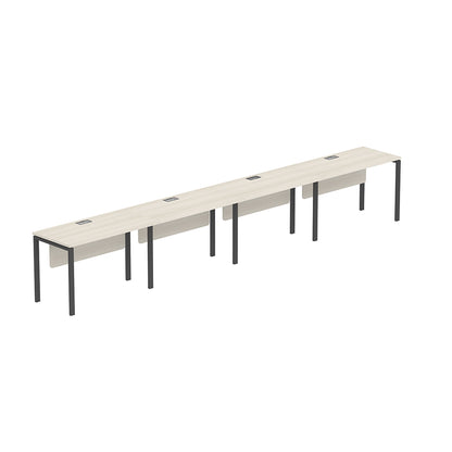 PLATA Office Desk Meja Kerja Satu Sisi 4 Orang 560x60cm